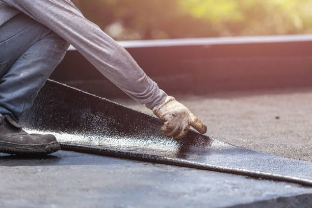Professional Basement Waterproofing technician working in State Line, PA